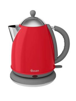 Swan Retro Jug Kettle - Red